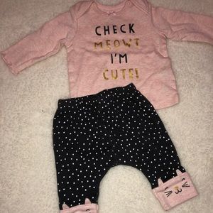 Carters newborn girls outfit